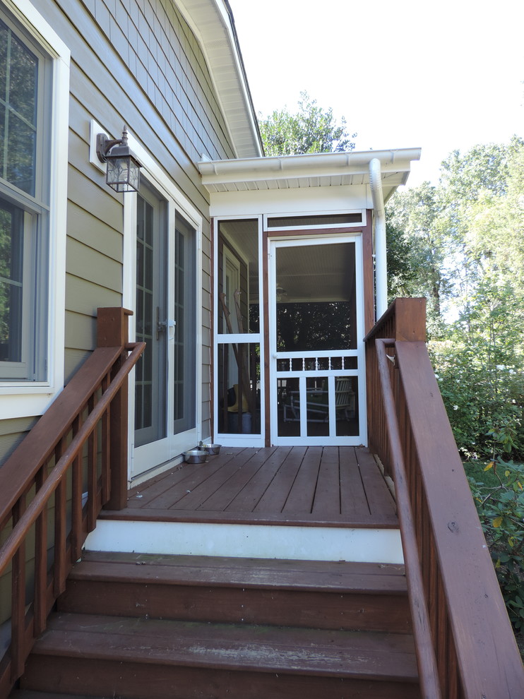 This is an example of a traditional verandah in Baltimore.