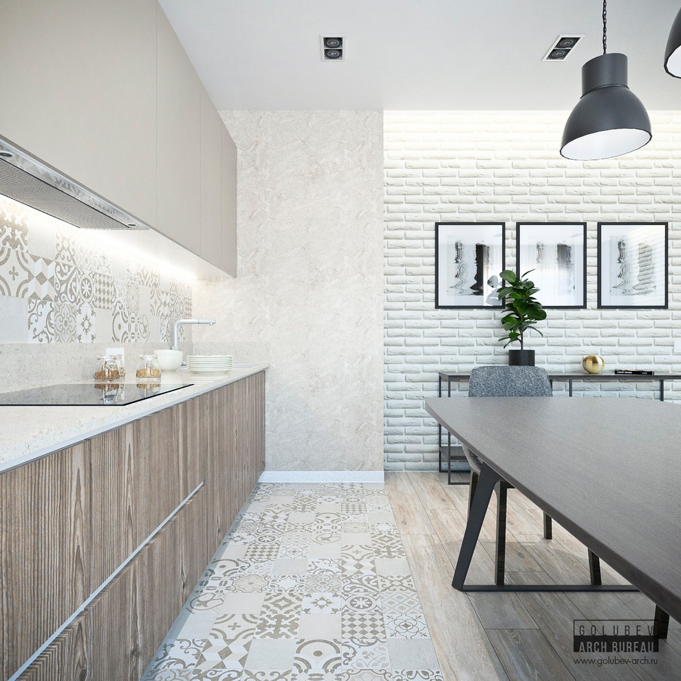 Современная квартира с элементами стиля лофт
