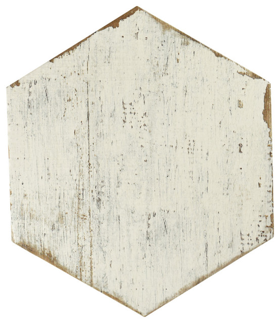 14 13 X16 25 Lambris Hex Porcelain Floor Wall Tiles Set Of 9