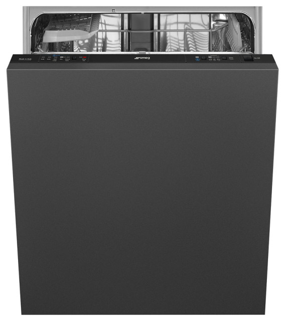 Smeg Fully Integrated BuiltIn Panel Ready Black Dishwasher with 13 Place Settin Modern
