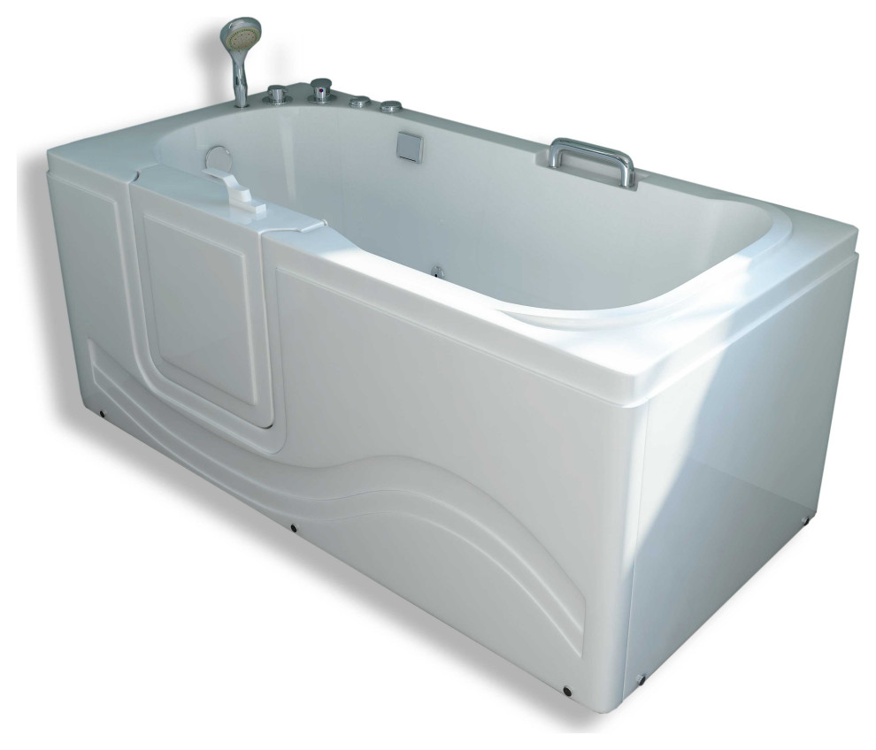 Whirlpool Walkin Tub 60 x 30 6 jets Leftside Door Dolly