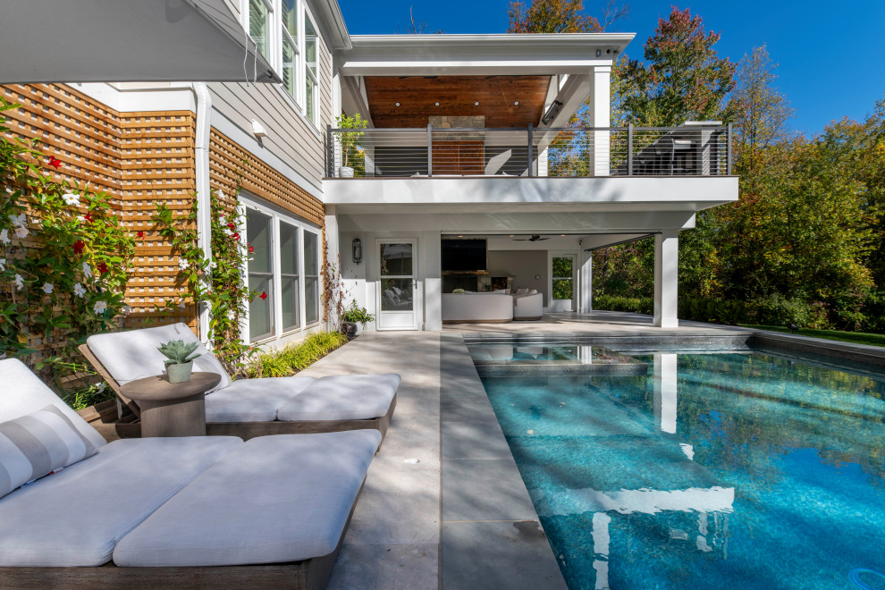 Inspiration for a transitional pool remodel in DC Metro