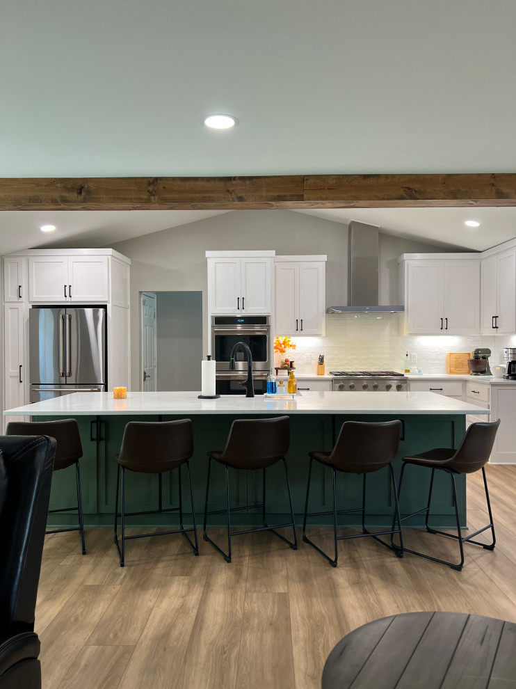 Sage Kitchen and Laundry Room
