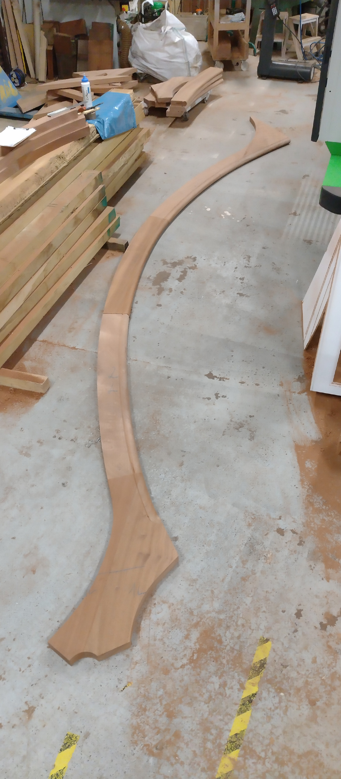 The barge board made of 5 pieces