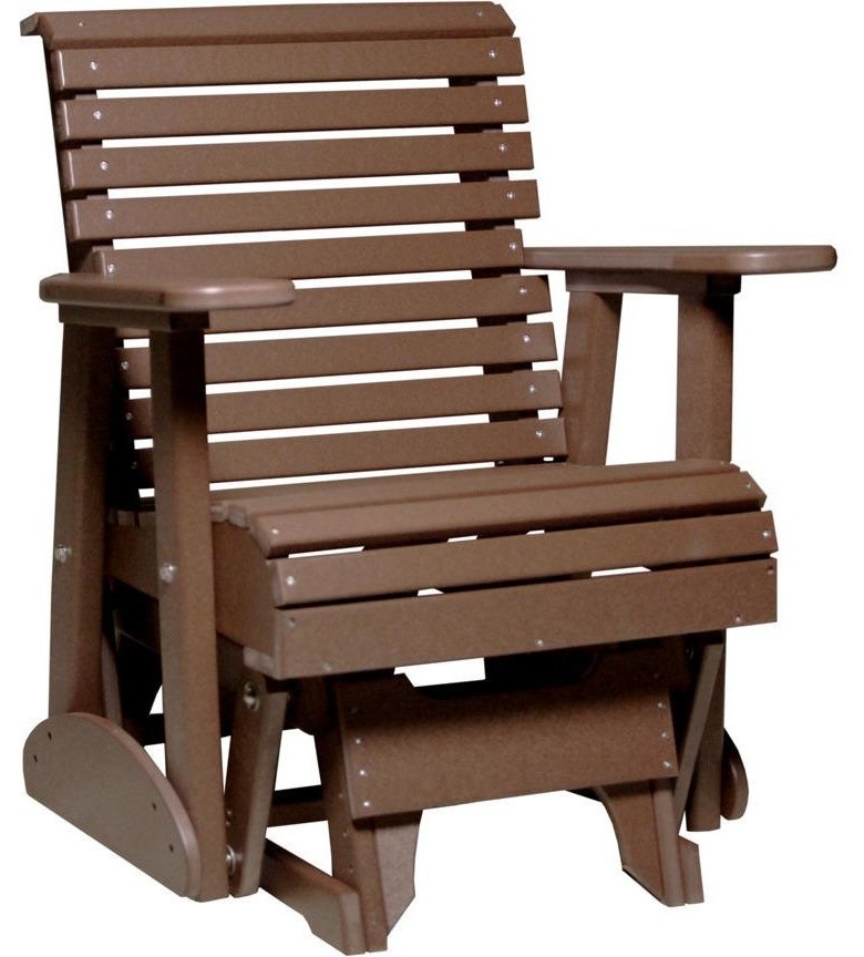 Luxcraft 2' Rollback Recycled Plastic Glider Chair Transitional