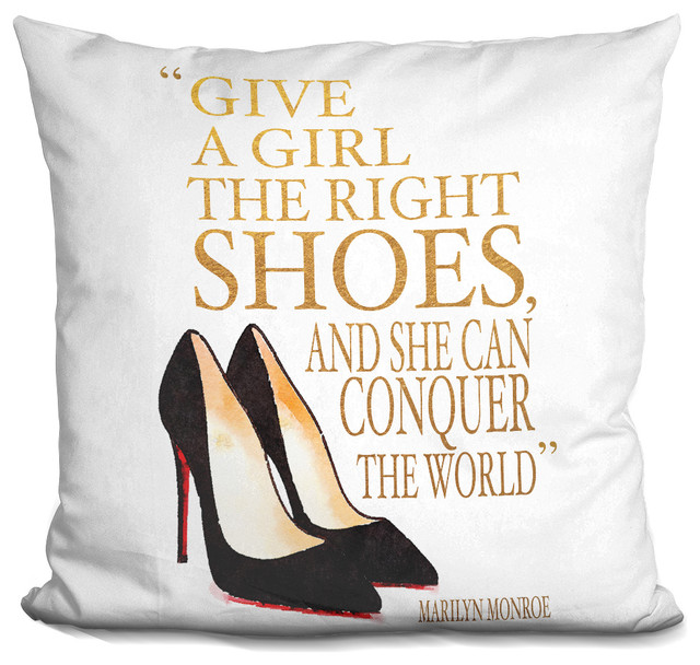 Right Shoes Cl Shoes Decorative Accent Throw Pillow Contemporary