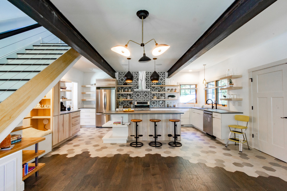 Home design - large transitional home design idea in Other