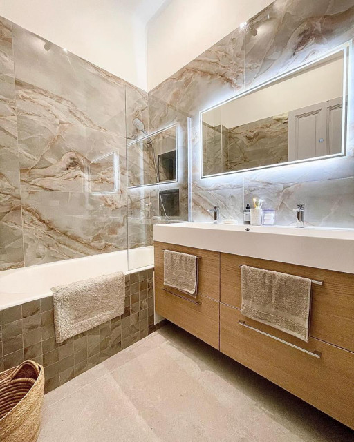 Projet Palais Pacifique contemporary-bathroom