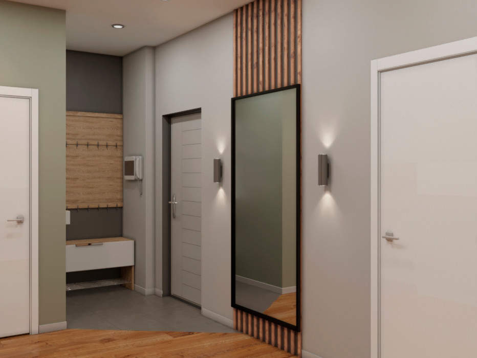 Дизайн интерьера квартиры в современном стиле в Екатеринбурге.