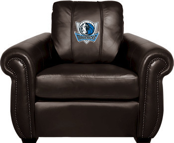 Dallas Mavericks NBA Chesapeake Brown Leather Arm Chair