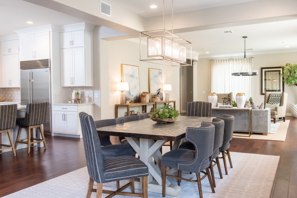 Transitional dining room photo in Phoenix