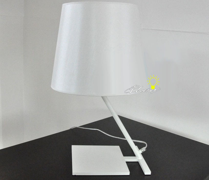 Modern Simple Fabric Table Lamp in Baking Finish
