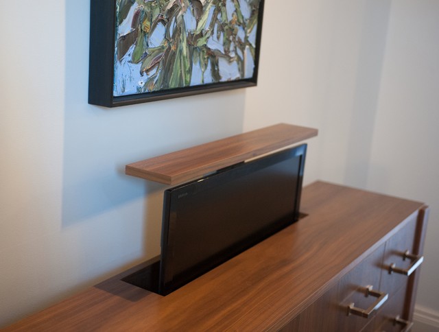 Custom bedroom TV cabinet eclectic-bedroom