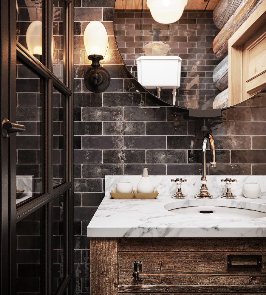 Дом из кело. Душевая