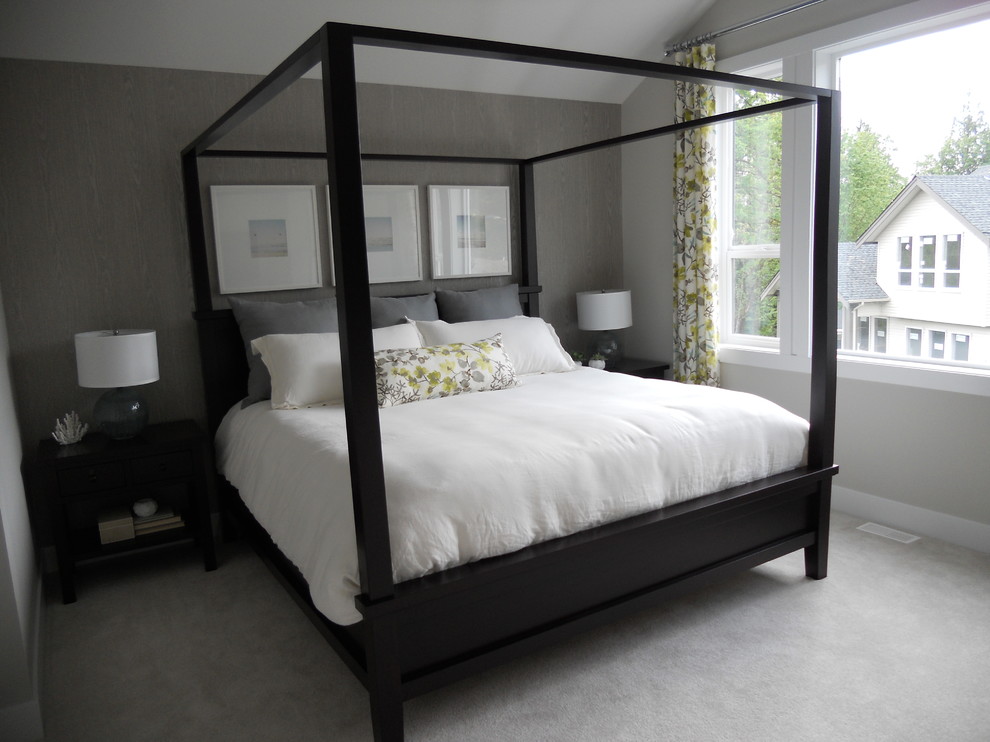 Design ideas for a country bedroom in Vancouver.