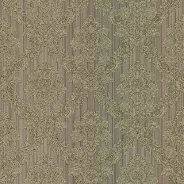 Monalisa Grey Damask Fabric 987-56553 Brewster Wallpaper