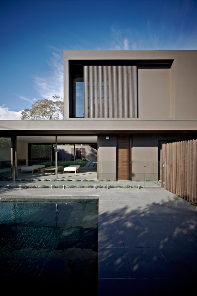 This is an example of a scandinavian exterior in Melbourne.