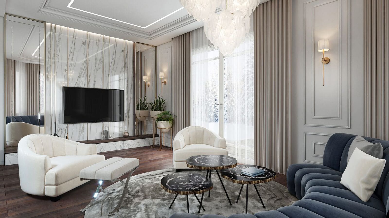 Гостиная и кухня / Пятигорск