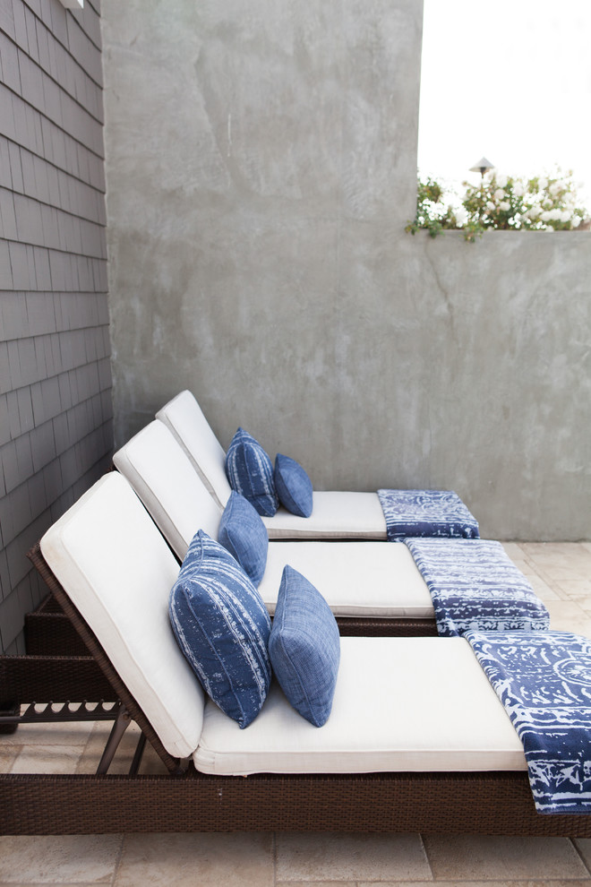 This is an example of a small beach style patio in Orange County.