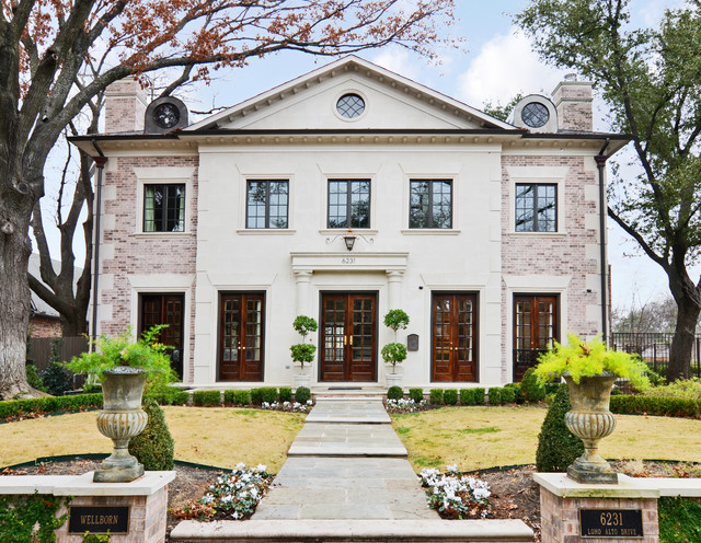 Brick & Limestone Facade classico-facciata