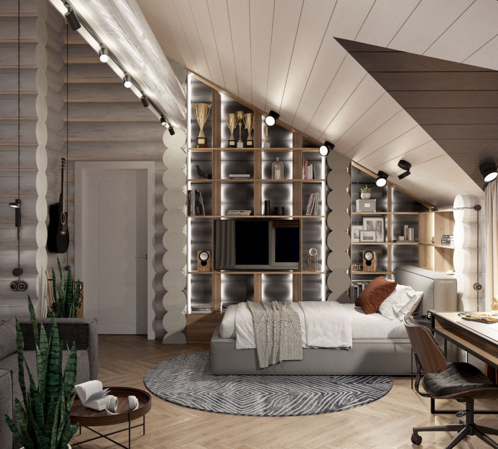 Дизайн проект бревенчатого дома "Феерия красок".