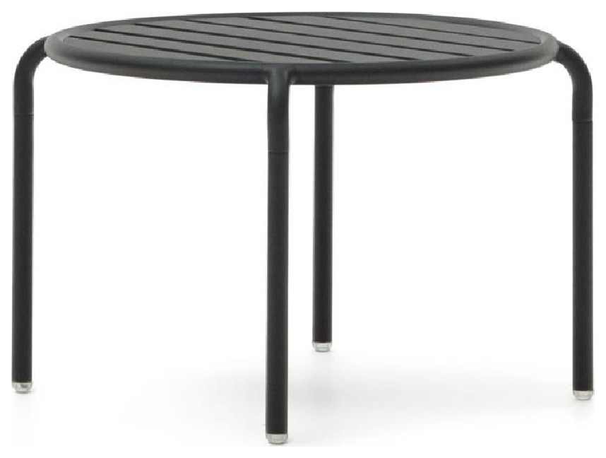 Round Slatted Outdoor Side Table La Forma Joncols Transitional Outdoor Side Tables by