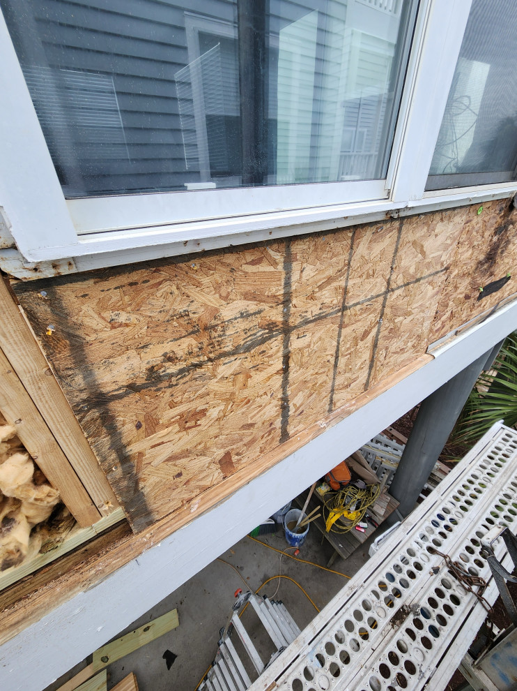 Exterior remodel / Windows / cider siding / paint