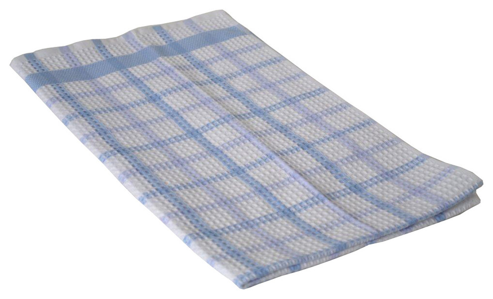 Alvex 100% Cotton Kitchen Towel, 4-Pack, Blue