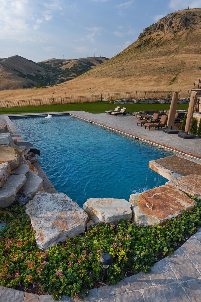 Photo of an arts and crafts pool in Salt Lake City.