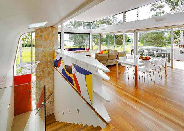 Five Dock House contemporary-living-room