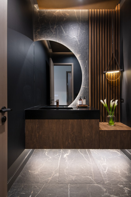Luxury New Construction Home modern-gaestetoilette