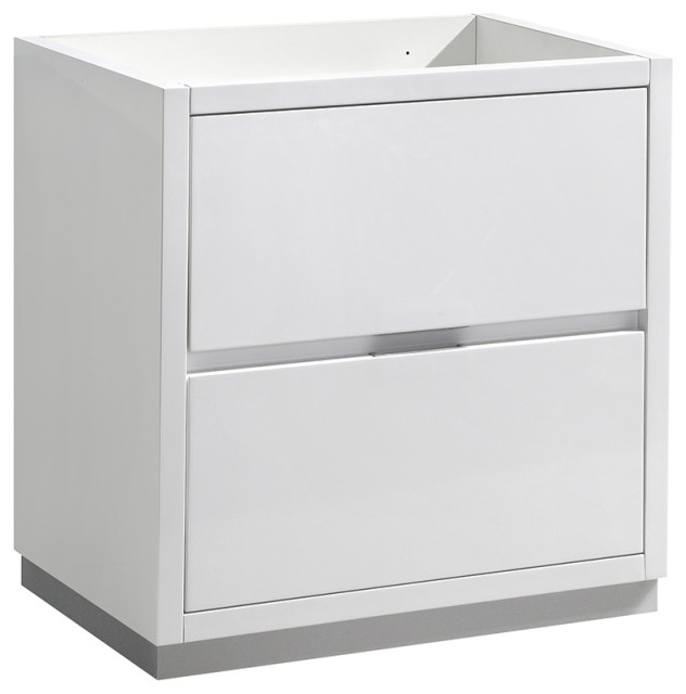 Valencia Free Standing Modern Bathroom Cabinet, Dark Slate Gray, 24