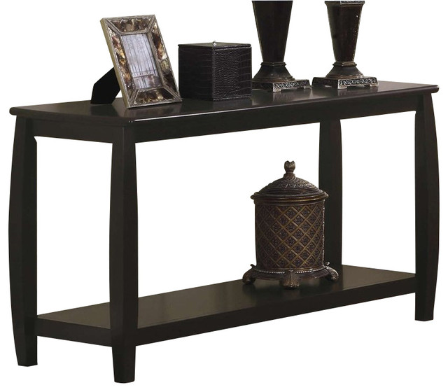 Coaster Dixon Wood Rectangular Sofa Table with Bottom Shelf in