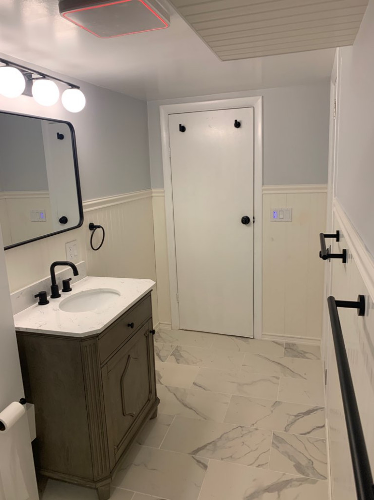 Narrow Mattapan Bathroom