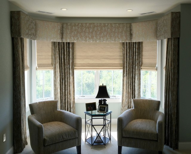 Upholstered Cornices Transitional Bedroom New York By