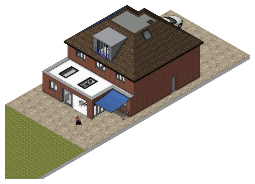 Extension and roof conversion