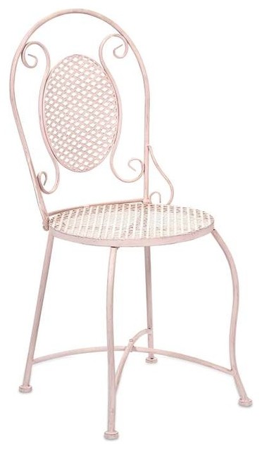 Yates Pink Iron Bistro Chair