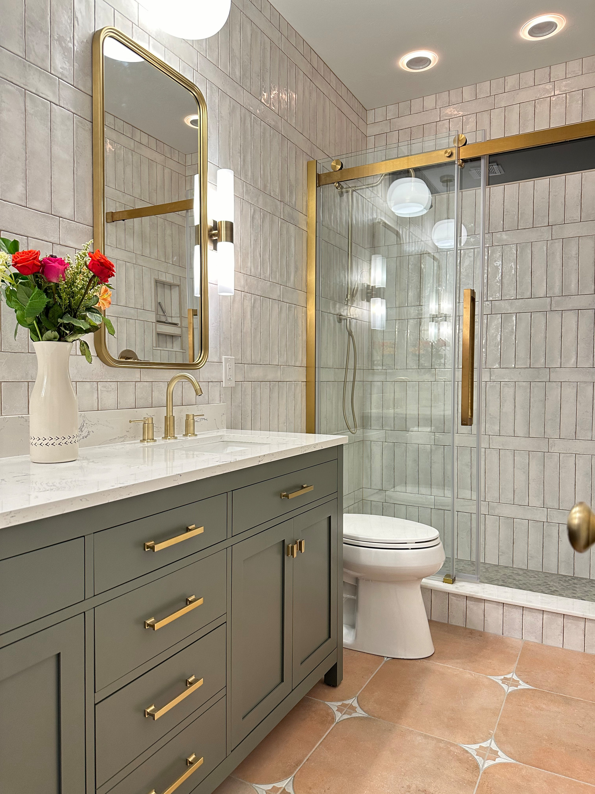 French Country Inspired Design using rich earthy tones to bring the design together.