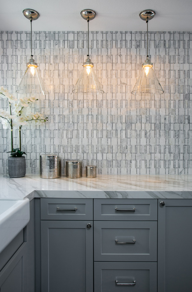 Transitional home design photo in Orange County