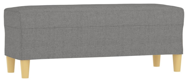 Vidaxl Bench Dark Gray 39.4"x13.8"x16.1" Fabric
