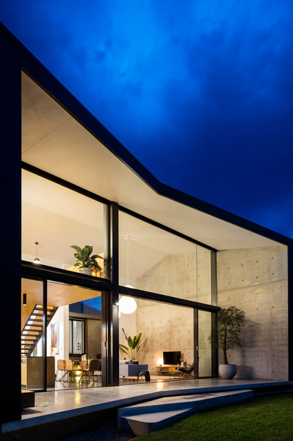 Binary House modern-fasad