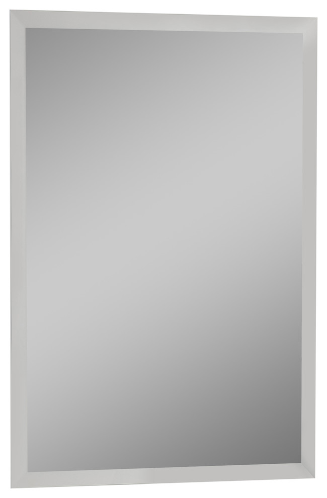 Frameless Square Beveled Mirror Contemporary Bathroom Mirrors Frameless Square Beveled Mirror