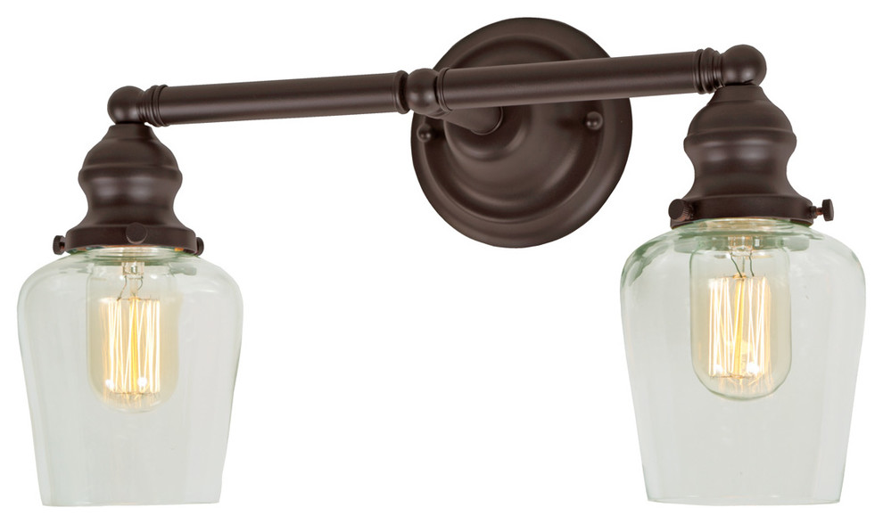 Union Square Two Light Liberty Bathroom Wall Sconce