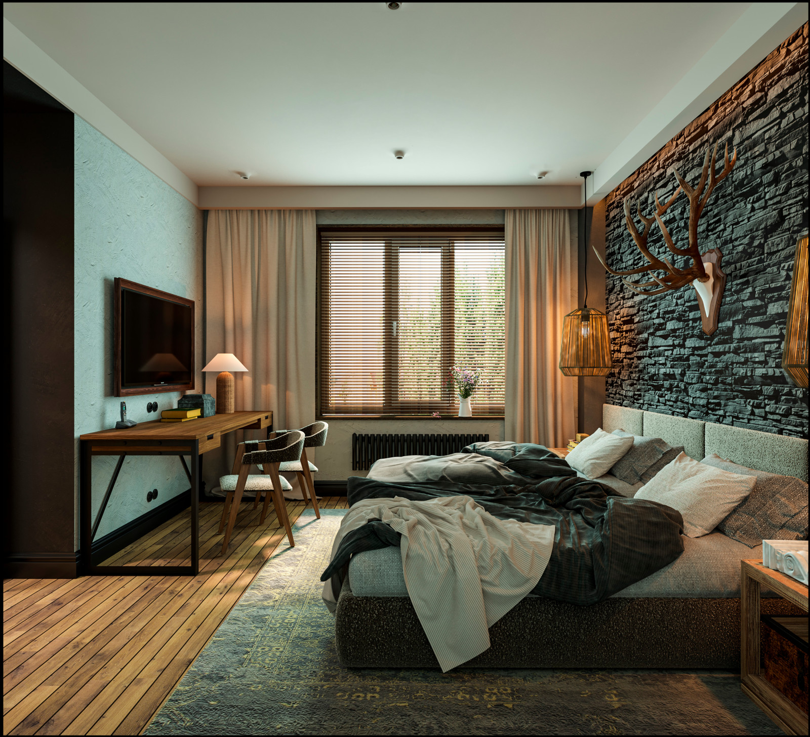 Дизайн апарт комплекса/гостиницы в стиле шале 250 м2