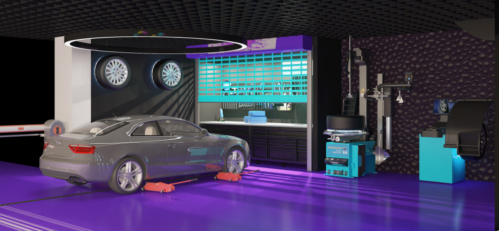 Дизайн проект авторского интерьера  Детейлинг Центра