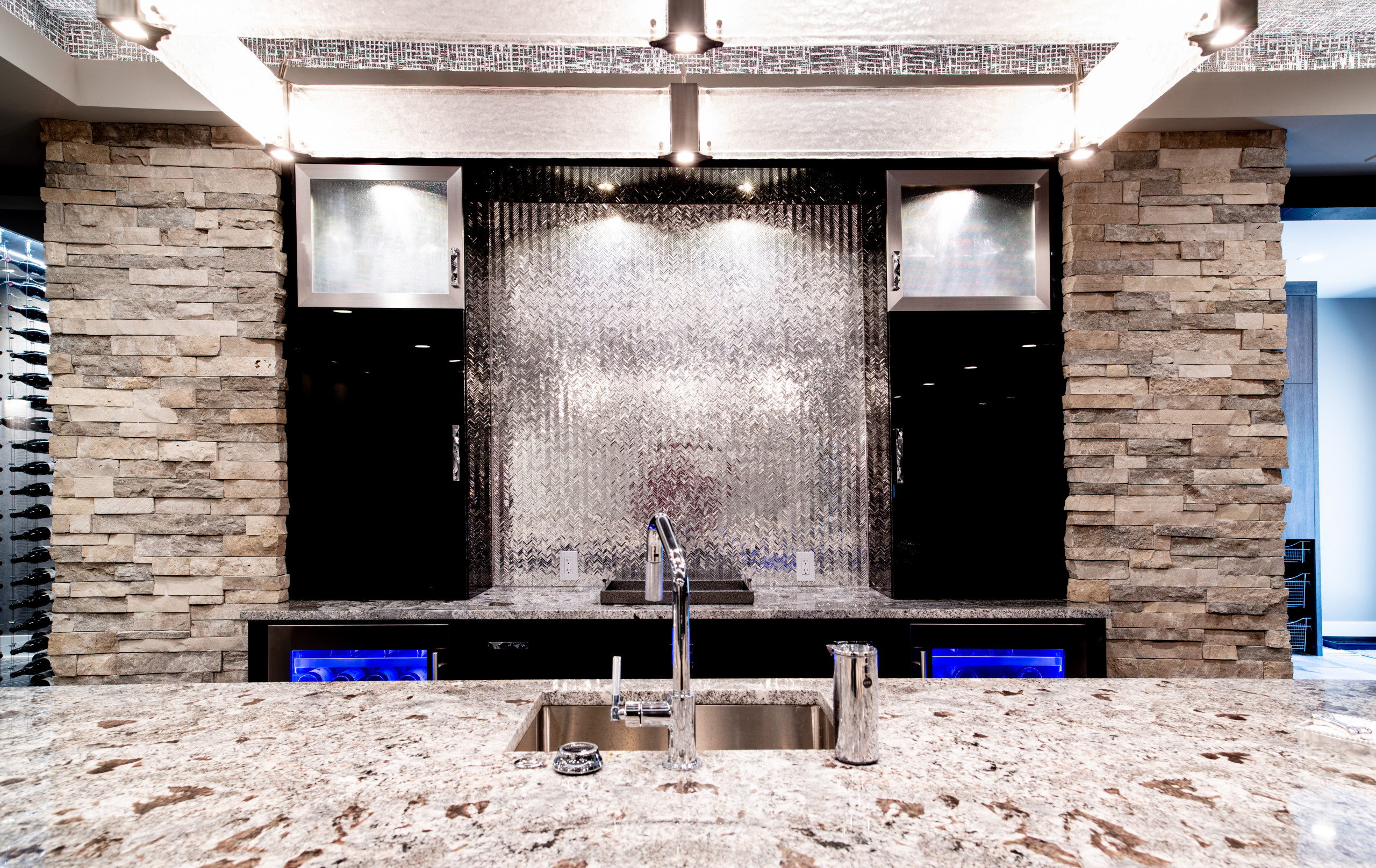 Modern Style Custom Basement | Sterling Ridge