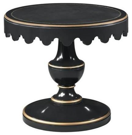 (88-818) Scalloped Lamp Table