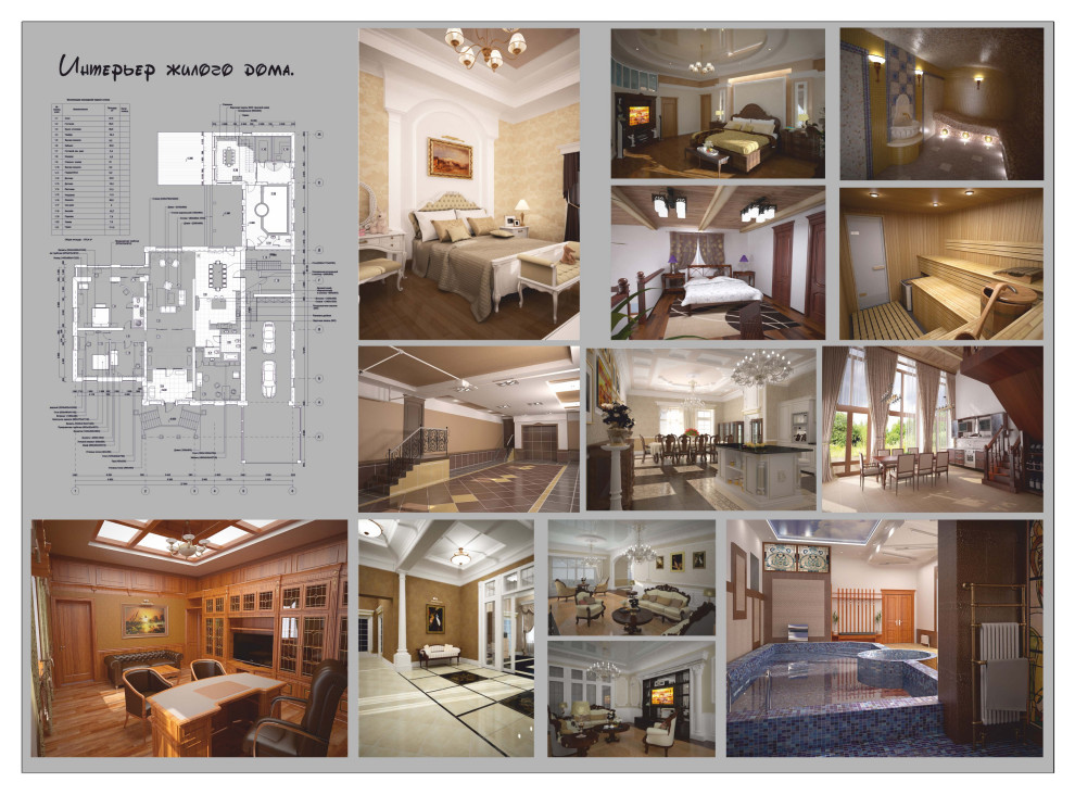 Интерьер жилого дома