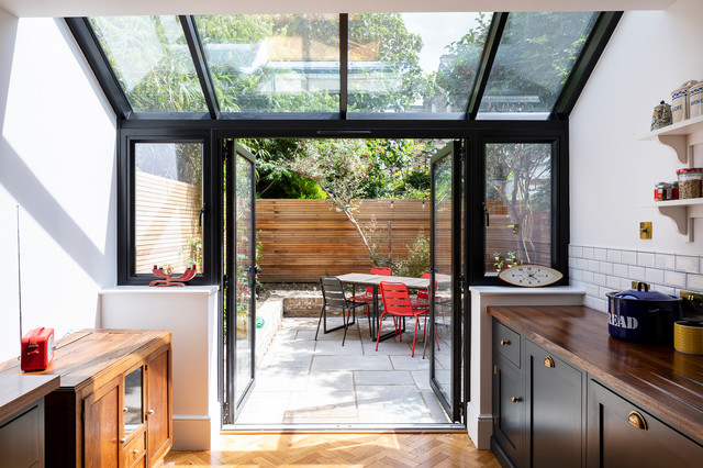 Extension Skylight In Kitchen Victorian Kitchen London
