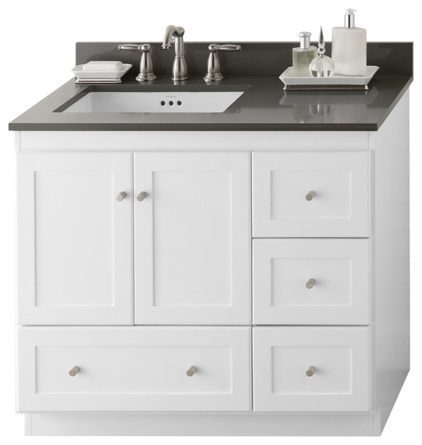 Ronbow Bathroom Sinks ronbow shaker solid wood 36" vanity set with ceramic sink Ronbow Bathroom Sinks ronbow shaker solid wood 36" vanity set with ceramic sink